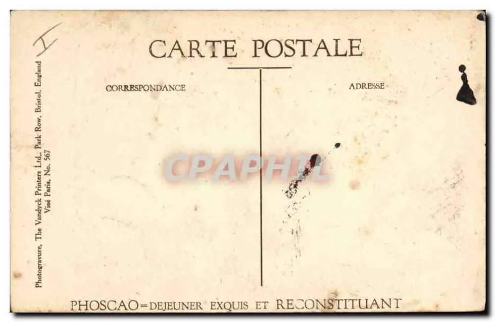 General de Langle de Cary — Die Sieger der Marne — Ausgabe Phoscaø - Rückseite