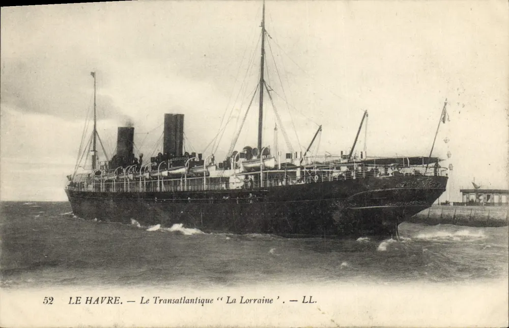 Le Havre — Der Transatlantiker 'La Lorraine' — LL. — N° 52 - Vorderseite