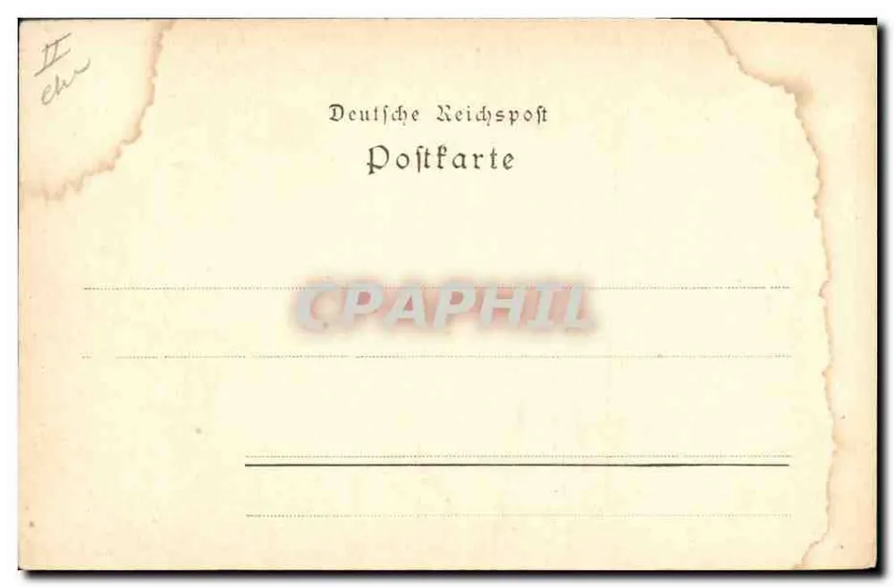 Artista pintando sob um guarda-chuva — Hessen — Verlag der X. G. Elwert'schen Tüftel-Buchhalle, Marburg 12 - Verso