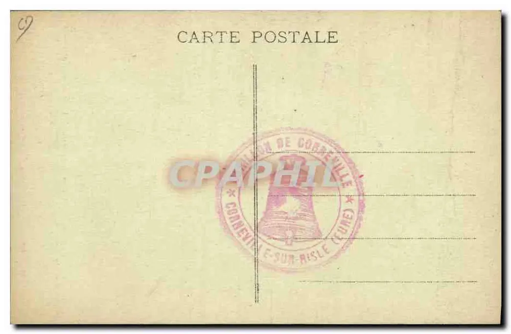 Glocken von Corneville-les-Cloches (Eure) — Der Carillon — Foto von Douthwaite et ses fils, Verleger - Rückseite