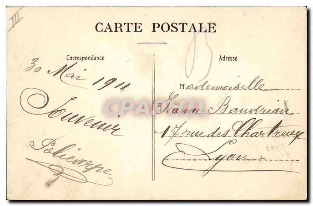 Avignon — Turm der Stadtverwaltung — Verlag Félix Jean, n°58 - Rückseite