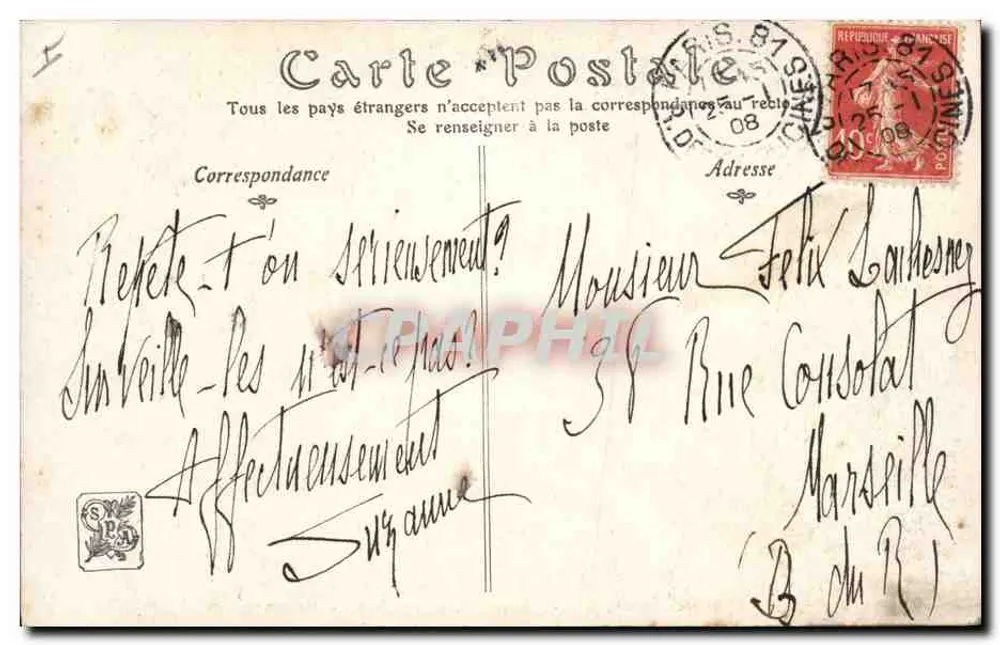 Hallali sans Gloire — Salon de 1907 — von Fernand Maissen - Rückseite