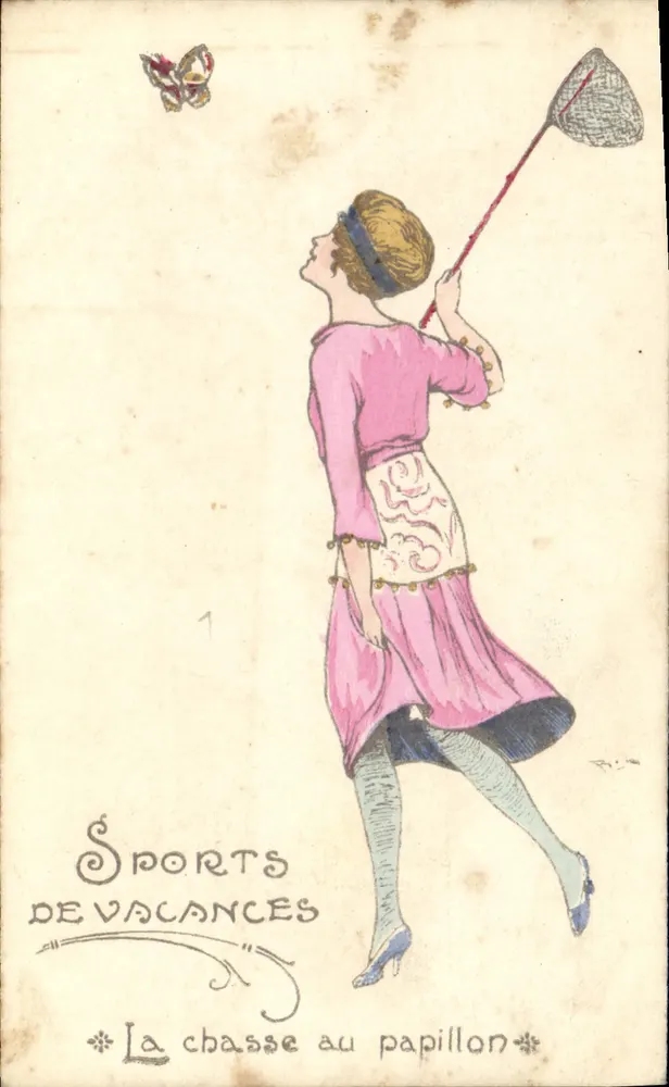 De vlucht naar de vlinder — Sports de Valances serie 1 — onzichtbare uitgever - Voorkant