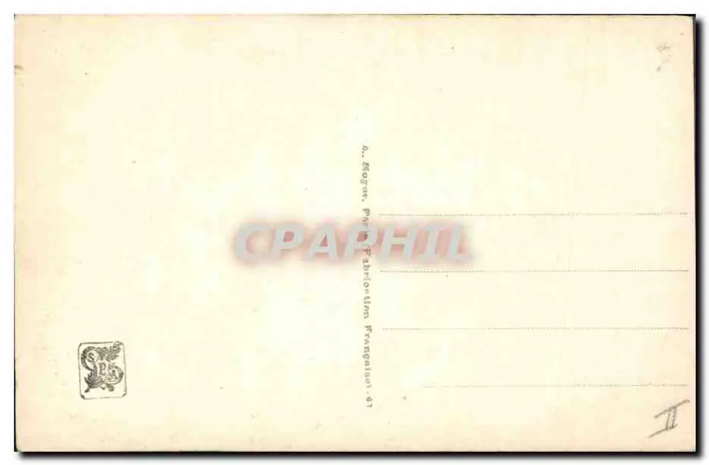 Dois Boxers diante de uma gaiola de coelhos — Salão da Escola Francesa — Editor E. Samson, n° 8338 - Verso
