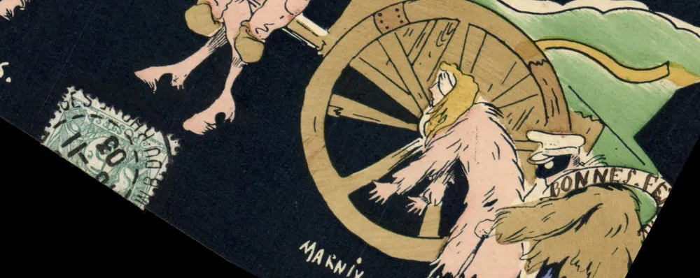 Féerie — Gute Geburtstagskarte — Verlag Marny - Vorderseite
