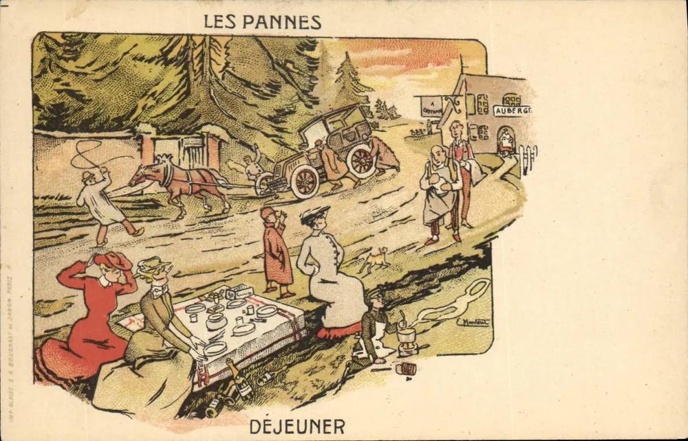 Die Panne — Mittagessen — C. Montent - Vorderseite