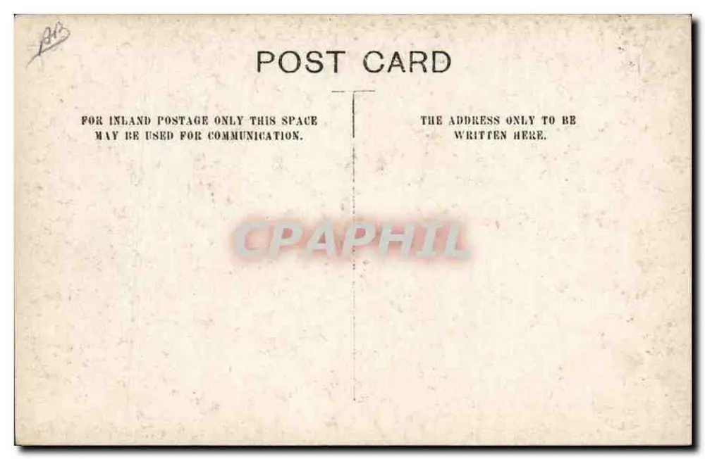 Norman French — acrobata e malabarista — carta postal promocional - Verso
