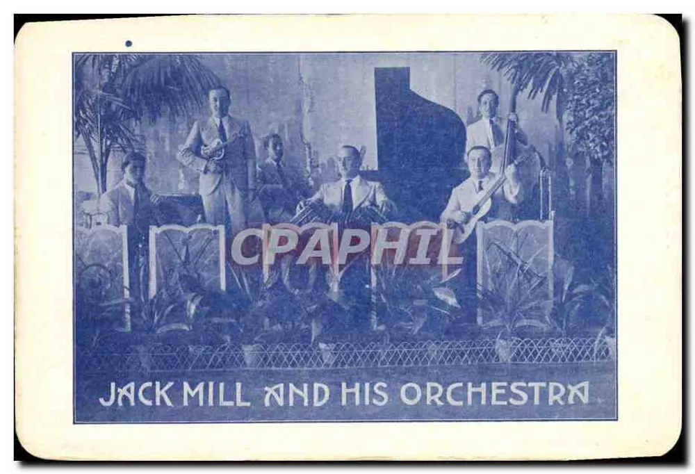 Jack Mill and His Orchestra — scène d'orchestre en extérieur — éditeur non visible - Frente