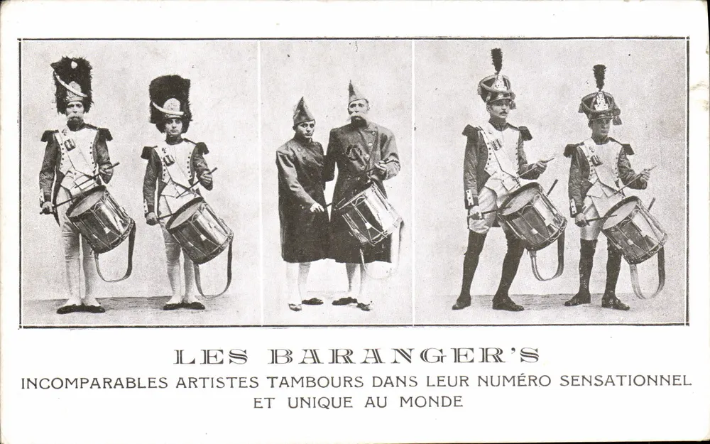 Les Baranger's — Unvergleichliche Trommler-Künstler in ihrem sensationellen und einzigartigen weltweiten Auftritt - Vorderseite