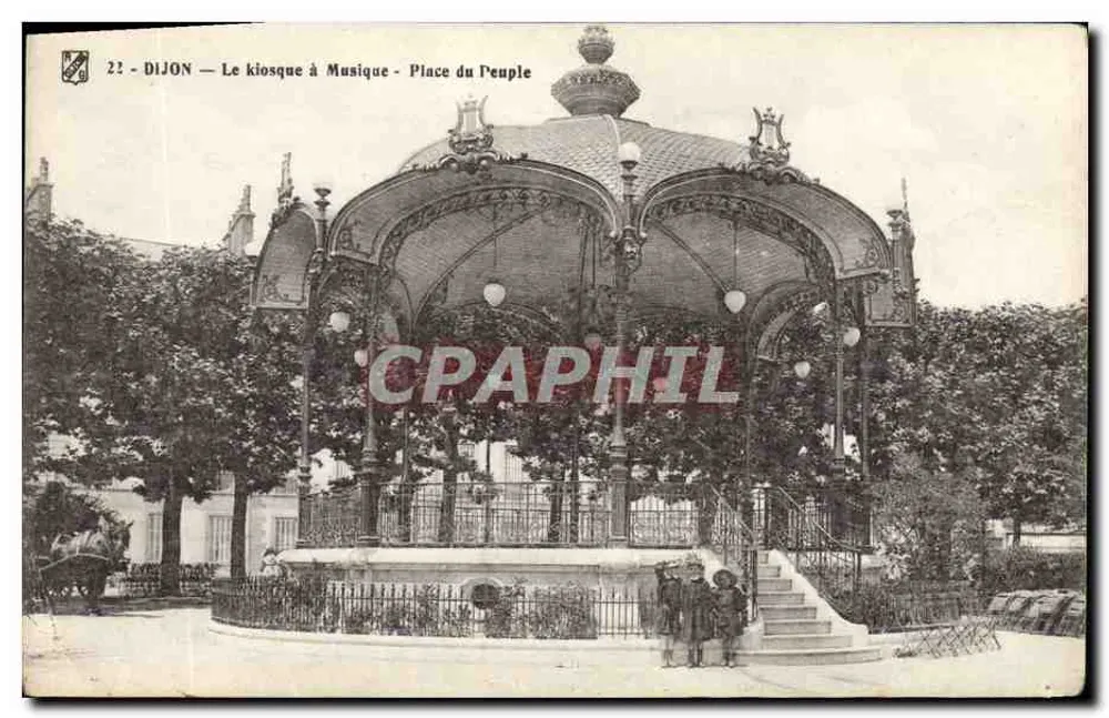 Dijon — O kiosque de Música — Praça do Povo - Frente