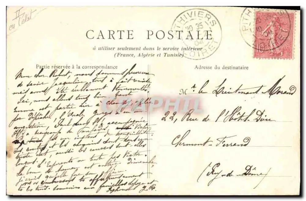 Pithiviers — O Mail Ouest — O Kiosque — B. F., Paris - Verso