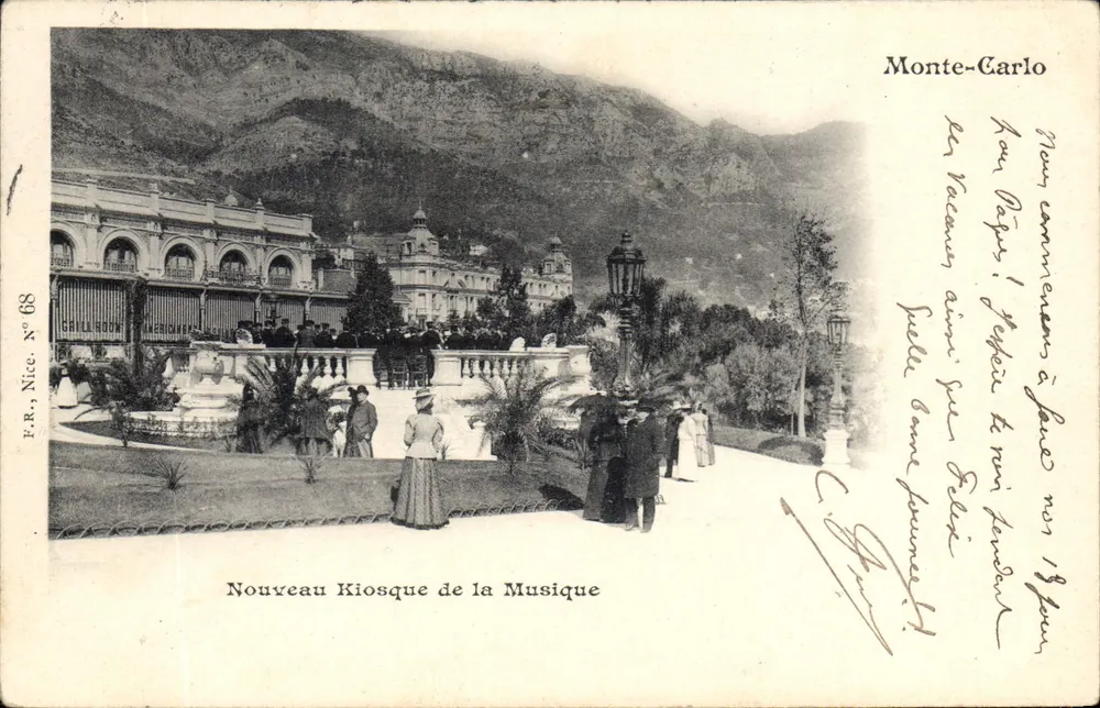 Neues Musikpavillon — Monte-Carlo — F.R. Nice N° 68 - Vorderseite
