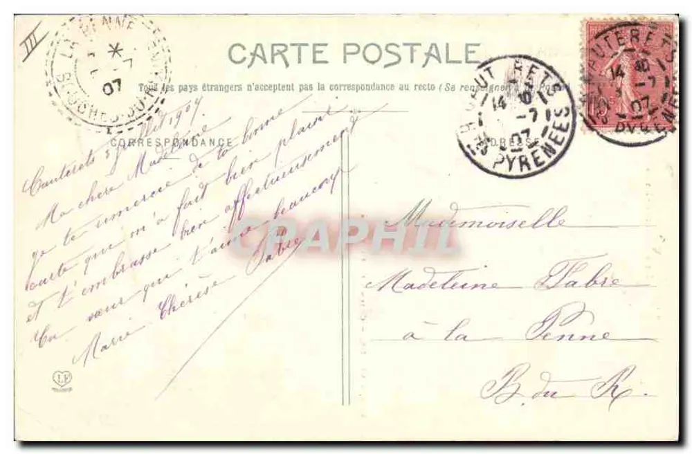 Pyrenäischer Schäferhund — Viscos — Les Hautes-Pyrénées — Verlag La Romaine, Nr. 463 - Rückseite