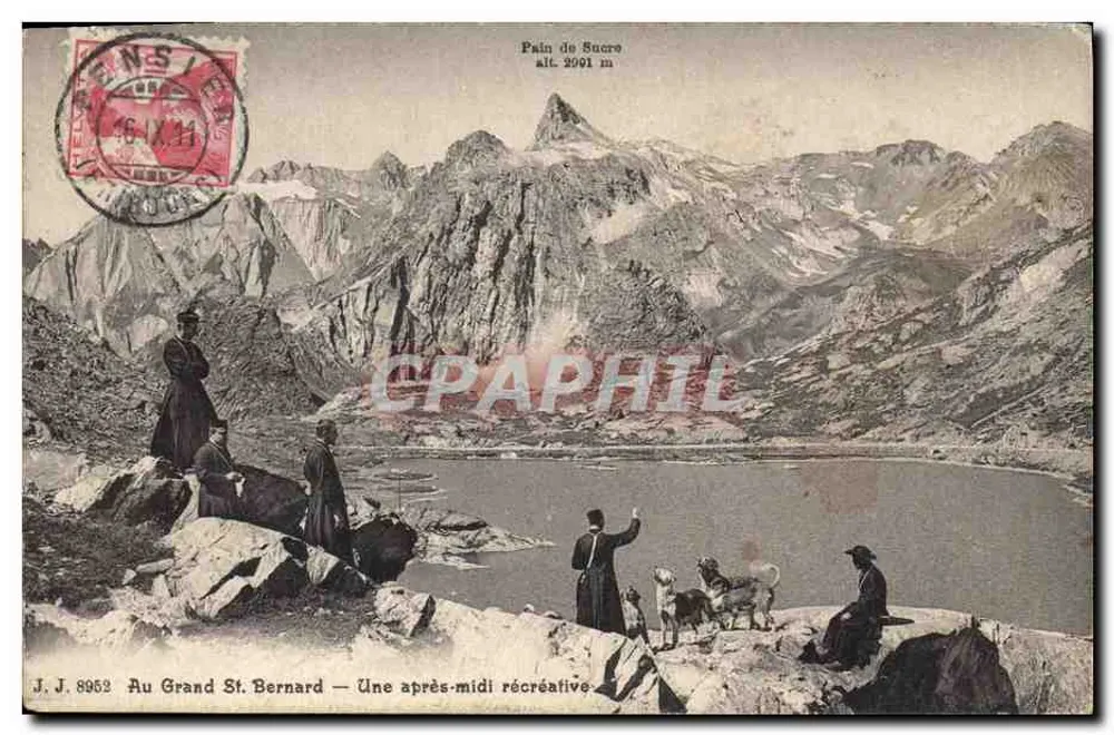 Zuckerhut — alt. 2001 m — J. J. 8952 — Auf dem Grand St. Bernard — Ein freier Nachmittag - Vorderseite