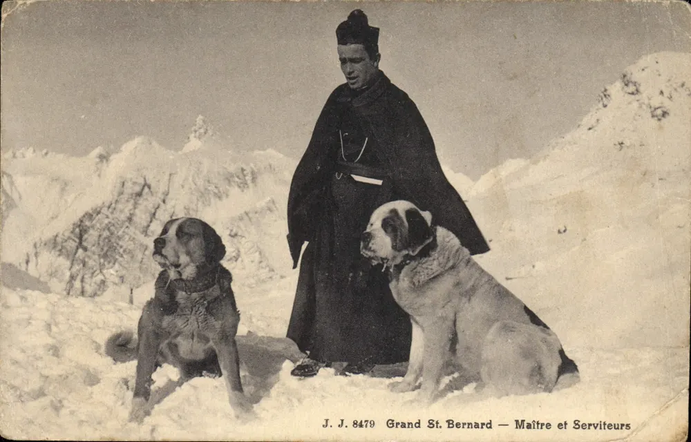 Grand St. Bernard — Meister und Diener — J.J. 8479 - Vorderseite