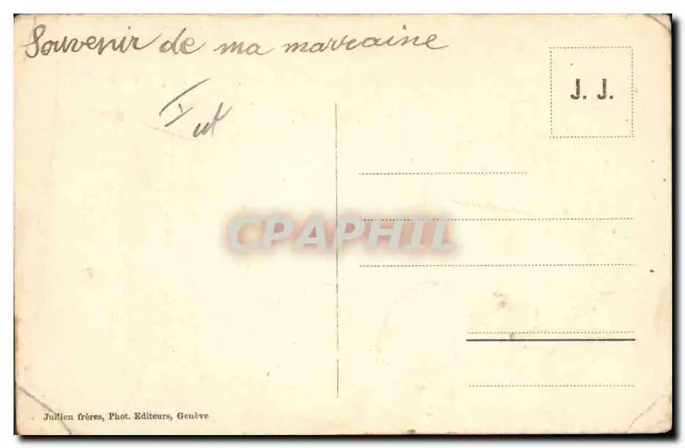 Grand St. Bernard — Meister und Diener — J.J. 8479 - Rückseite