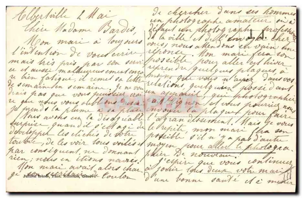 Die Samariter des Grand St Bernard — J.J. 8923 - Rückseite