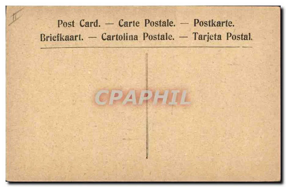 General Franchet d'Esperey — Kommandant der Alliierten Armeen im Osten — Postkarte - Rückseite