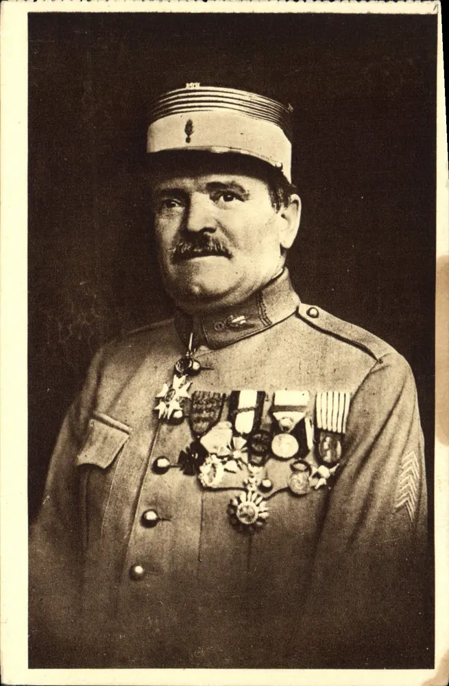 Colonel Raynal — Glorreicher Verteidiger der Festung Vaux — Unbekannter Verlag, Nr. III - Vorderseite