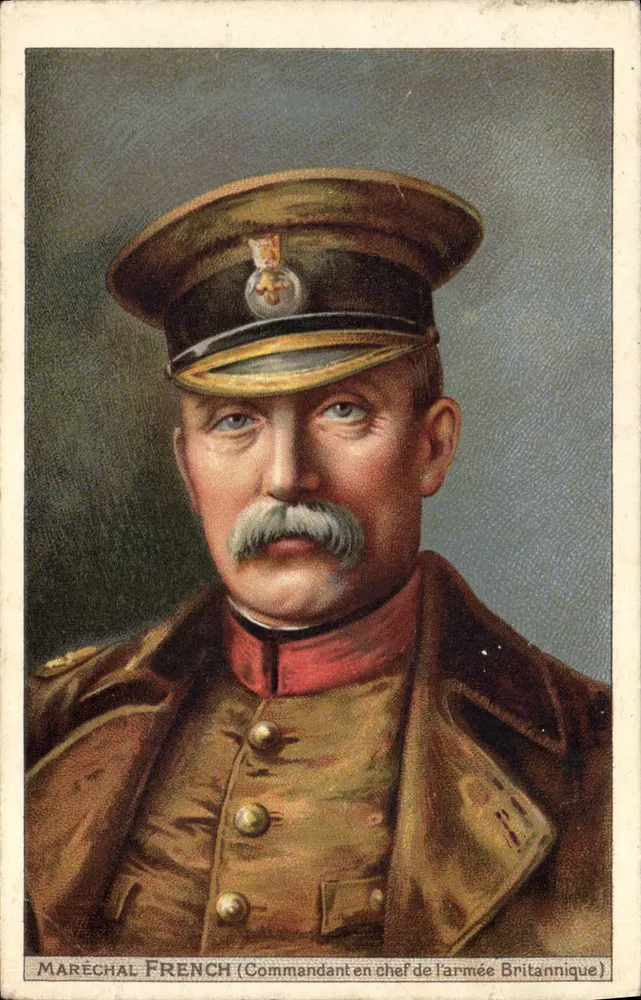 Maréchal French — portrait en uniforme — éditeur IMPRIMÉ SUR LA CARTE - Vorderseite