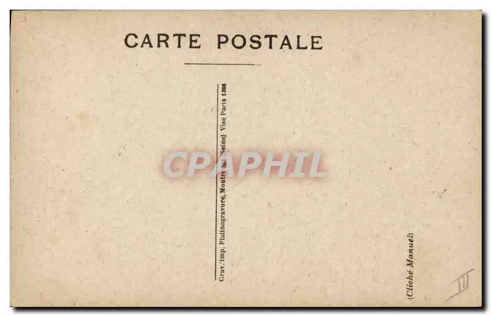 Geral Maistre — retrato militar — Cliché Manuzé, Paris - Verso