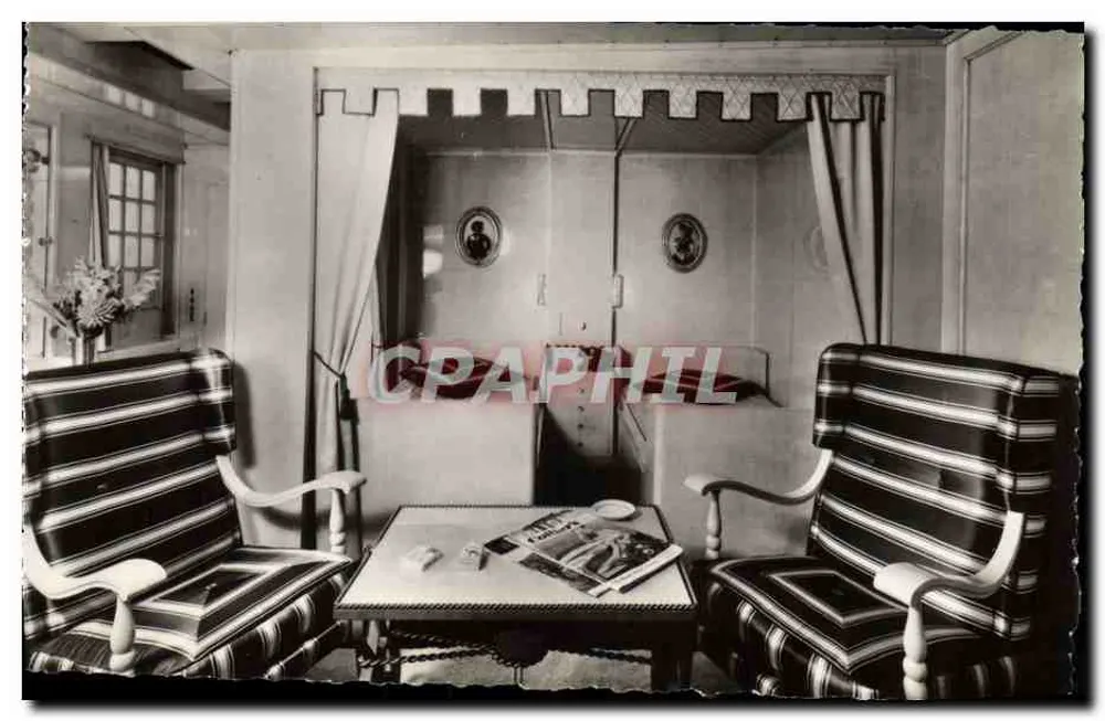 Luxuswohnung — Dampfschiff « LIBERTÉ » — Foto von Compagnie Générale Transatlantique - Vorderseite