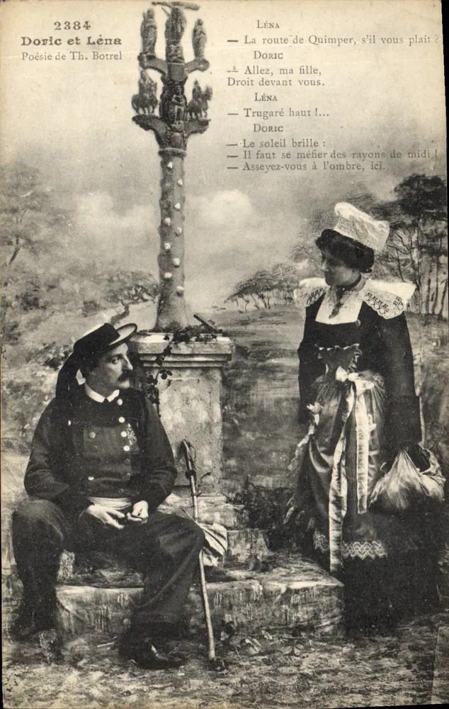 Doric e Léna — Poésie de Th. Botrel — Éditeur non visible - Frente