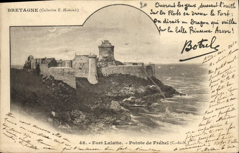 Fort Lalatte – Wysokość Fréhel (C.-du-N.) – Zbiór E. Hamonic, nr 46 - Awers