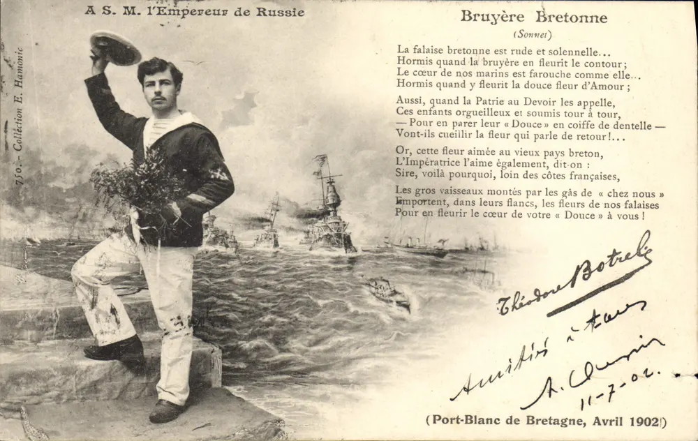 Bryony der Bretagne — Gedicht gewidmet Seiner Majestät dem russischen Kaiser — Verlag E. Harmonie, Nr. 710 - Vorderseite