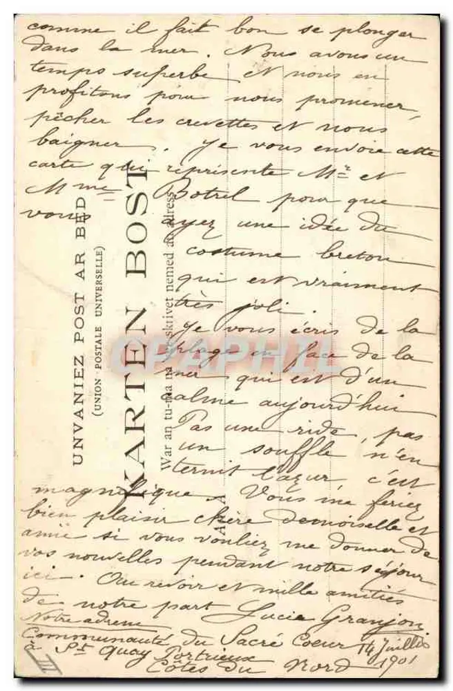 Bretanha — Sr. e Sra. Botrel — O Roqueteiro, n°204 - Verso