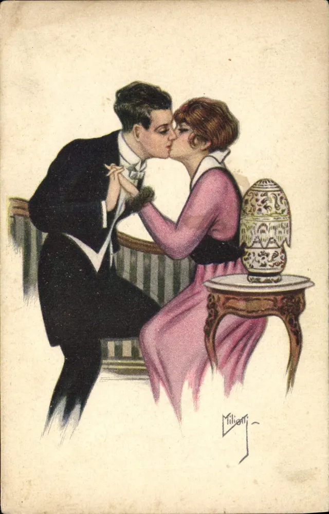 Liebendes Paar — Illustration — Milighti - Vorderseite