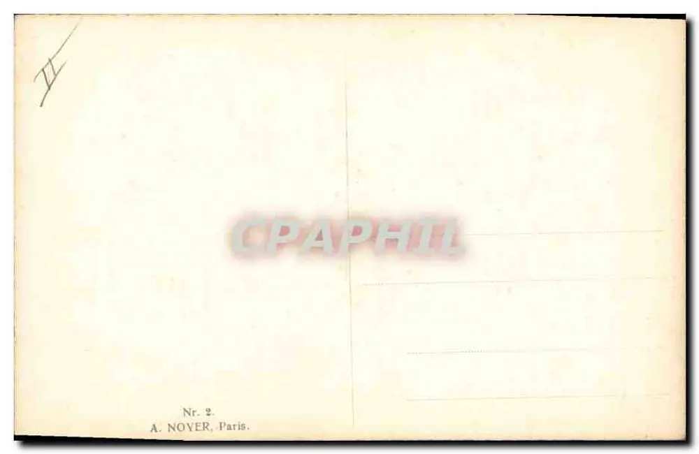 Frau in Pelzmantel und Hut mit Feder — vor dem Kapitol — A. NOYER, Paris, Nr. 2 - Rückseite