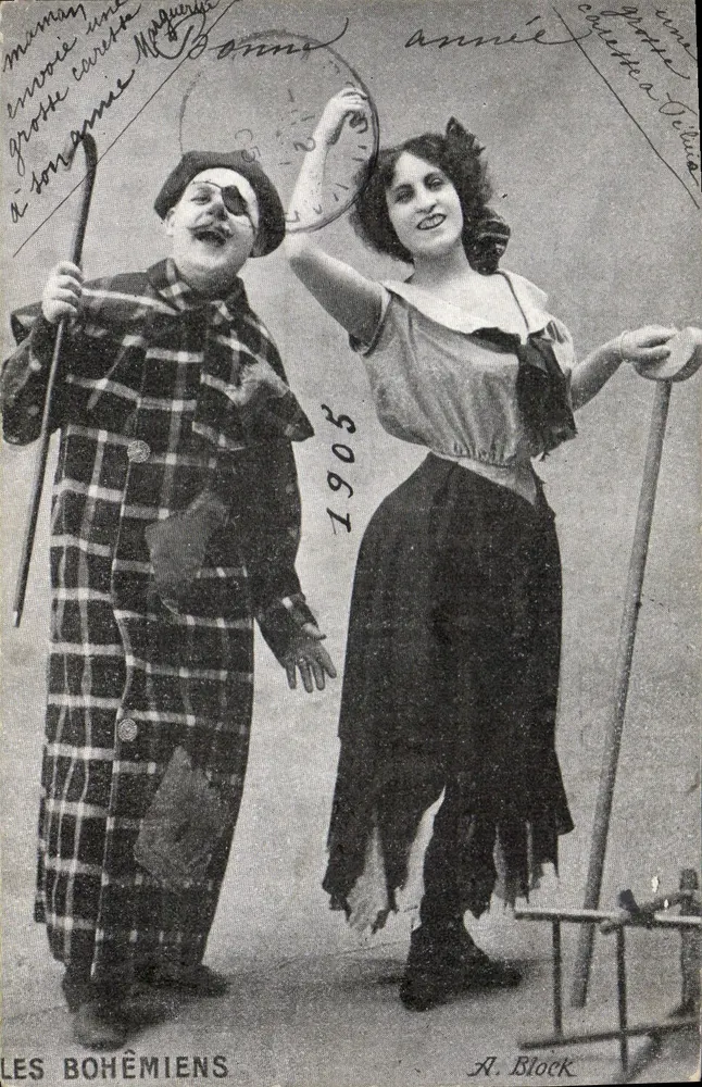 Os Bohémios — A. Block — n° 1905 - Frente