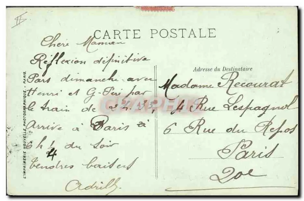 Dieppe — O Square do Palácio de Justiça — LL. n°134 - Verso