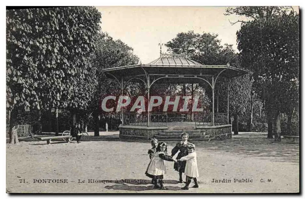 Pontoise — Der Musikkiosk — Öffentlicher Garten — C.M. — n°71 - Vorderseite