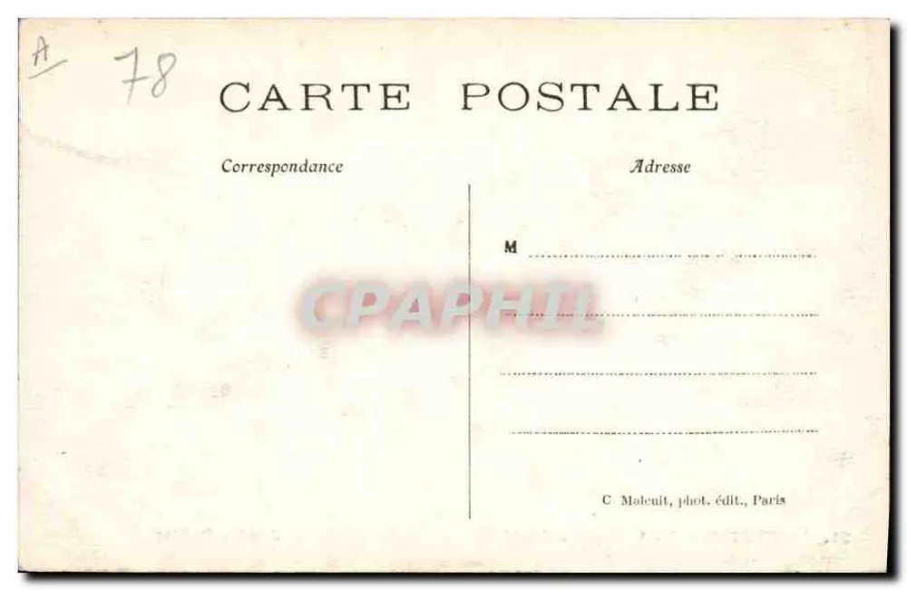 Pontoise — Der Musikkiosk — Öffentlicher Garten — C.M. — n°71 - Rückseite