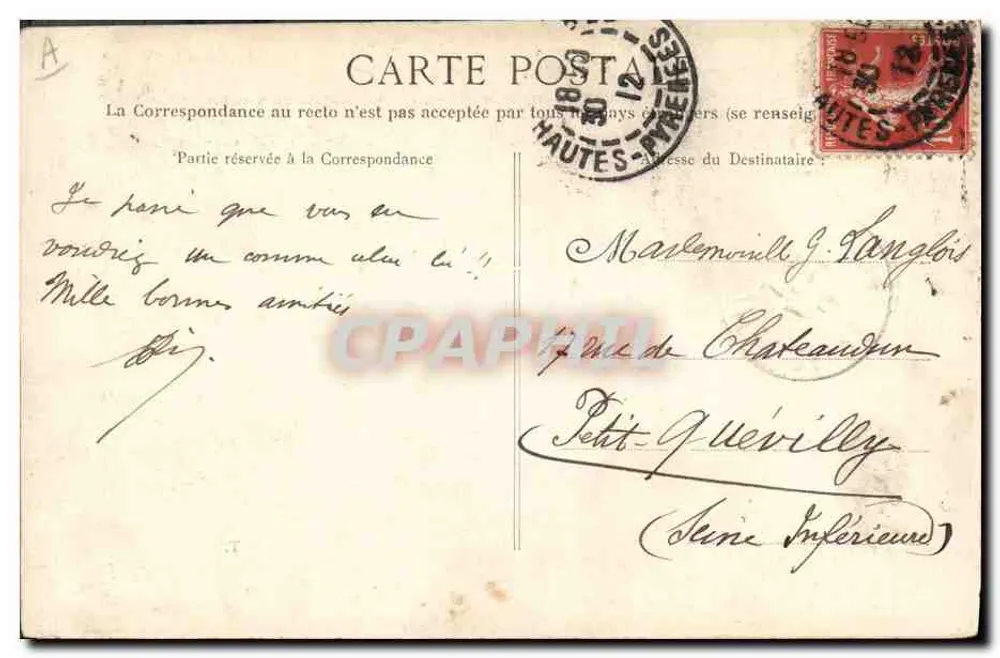Cão dos Pirineus — 100 — A.V.T. - Verso