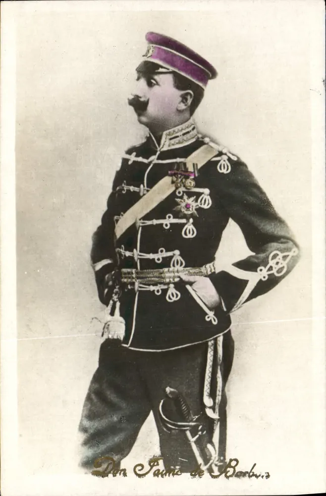 Żołnierz w mundurze — portret — Don Faune de Barbou - Awers