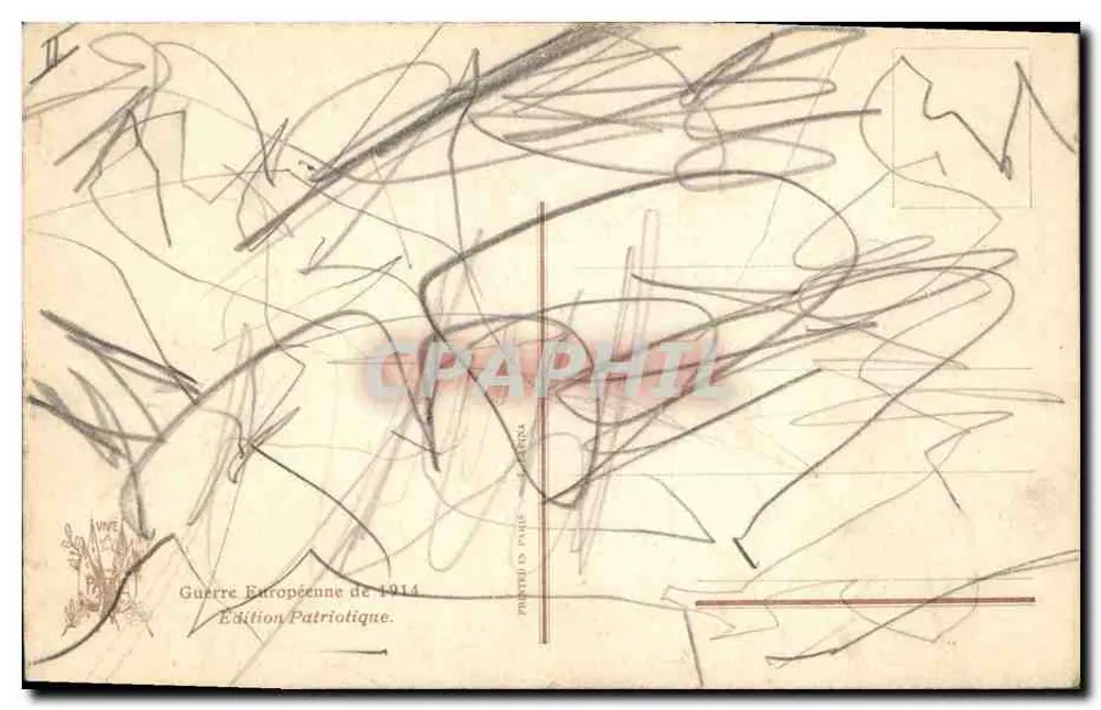 Geral de Castelnau — retrato militar — Edição Patriolique, n° 1814 - Verso