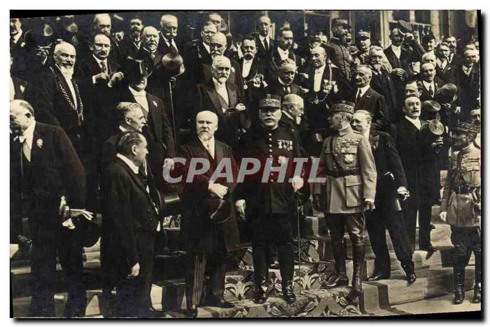 Gruppe politischer und militärischer Persönlichkeiten — Paris, 1919 — unbekannter Verlag - Vorderseite
