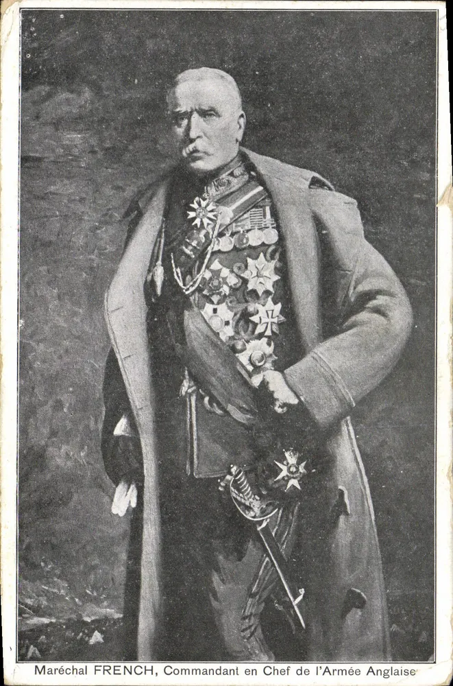 Maréchal French, Commandant en Chef de l'Armée Anglaise — portrait militaire — éditeur Fournier, 23, r. Sainte-Marselle - Recto