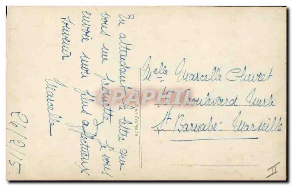 Geral de Castelnau — retrato militar — A.G. n°135 - Verso