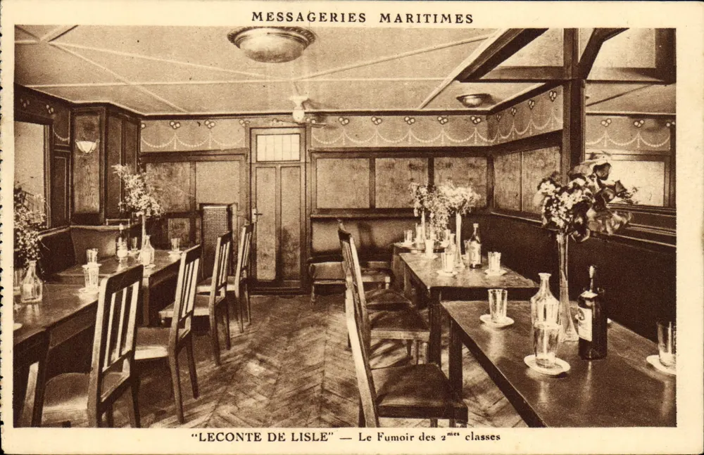 Leconte de Lisle — Der Rauchsalon der Zweiten Klasse — Messageries Maritimes - Vorderseite