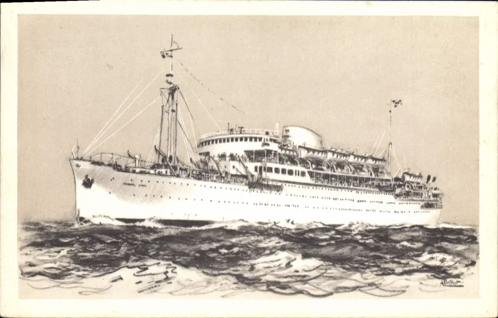 Dampfer "Maréchal Joffre" — Compagnie des Métagénies Maritimes — Verlag Alépée et Cie, Paris - Vorderseite