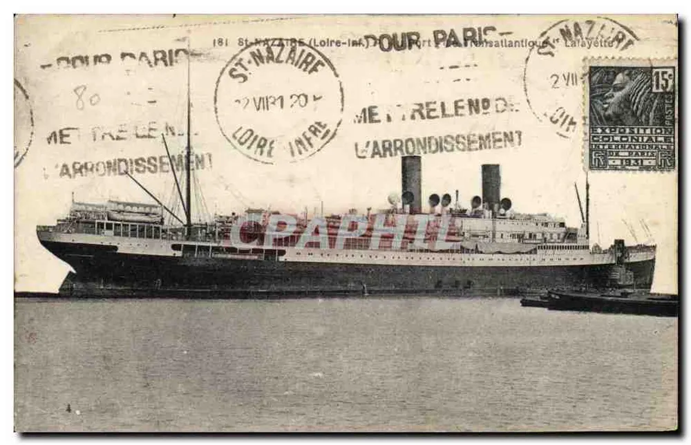 Hafen von St-Nazaire — Côte d'Azur — Verlag F. Chapeau, Nantes, Nr. 5 - Vorderseite