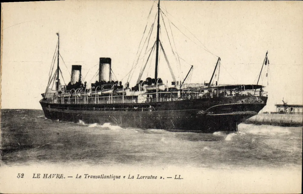 Le Havre — Der Transatlantiker « La Lorraine » — LL. — N° 52 - Vorderseite