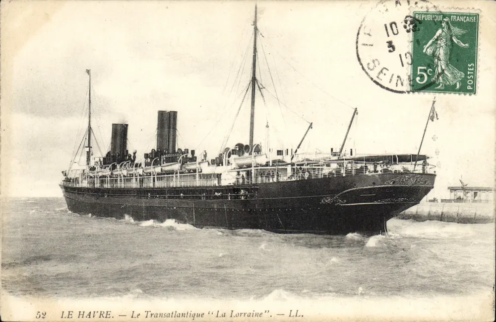 Le Havre — Der Transatlantiker "La Lorraine" — LL. — Nr. 52 - Vorderseite