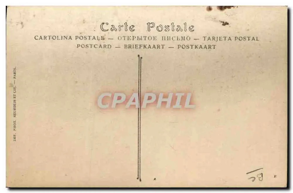 Zweiter-Klasse-Salon — Schnellschiff « Lafayettte » — J.M. Phot. Neuhuën et Cie - Rückseite