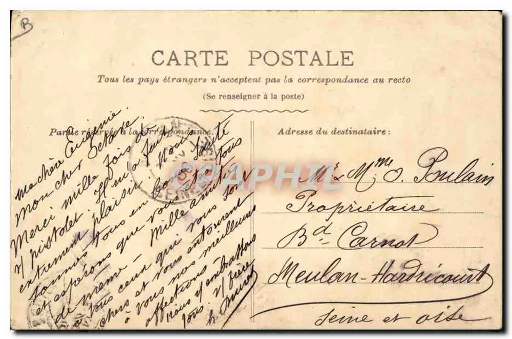 Frau mit Glocke und Stock — Musik — M. Carbonel, Klavier & Musik, Marseille - Rückseite