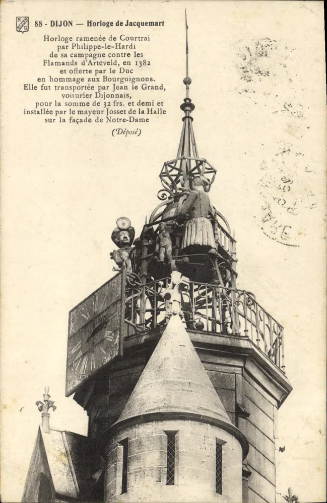 Dijon — Horloge de Jacquemart — éditeur R. G. C. n° 88 - Vorderseite
